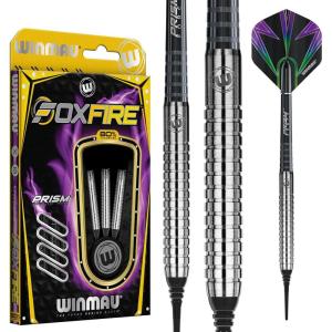imageWinmau Foxfire 90 Tungsten Darts with Prism Flights and Shafts Stems Steel ampamp Soft Tips20g