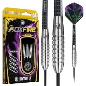 imageWinmau Foxfire 90 Tungsten Darts with Prism Flights and Shafts Stems Steel ampamp Soft Tips26g