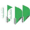 imageWinmau Rhino Palladium Green and White Extra Thick Dart Flights  1 Set per Pack 3 Flights in Total