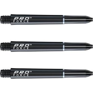 imageWinmau ProForce Black Intermediate Nylon Ring Grip Dart Stems  1 Set per Pack 3 shafts in Total