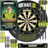imageWINMAU Michael Van Gerwen MvG Sets Available with Dartboards Cabinets Surrounds Darts and AccessoriesSurround