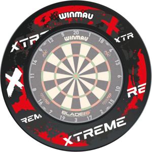 imageWINMAU Printed Design Dartboard Surround  Multiple Designs to Suite Your OcheRed