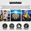 imageWINMAU Dart Board  Blade 6  Blade 360 Dartboard  Triple Core Carbon Series  Professional PDC Darts Board with Official Tournament Specifications for Darts EnthusiastsBlade 360