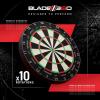 imageWINMAU Dart Board  Blade 6  Blade 360 Dartboard  Triple Core Carbon Series  Professional PDC Darts Board with Official Tournament Specifications for Darts EnthusiastsBlade 360