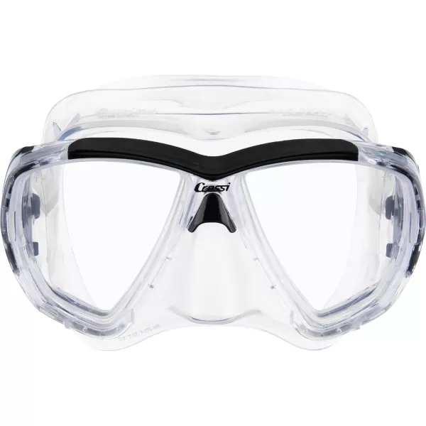 Cressi Adult Dive Mask with Inclined Lens for Scuba Diving - optical lenses available - Big Eyes: made in Italy