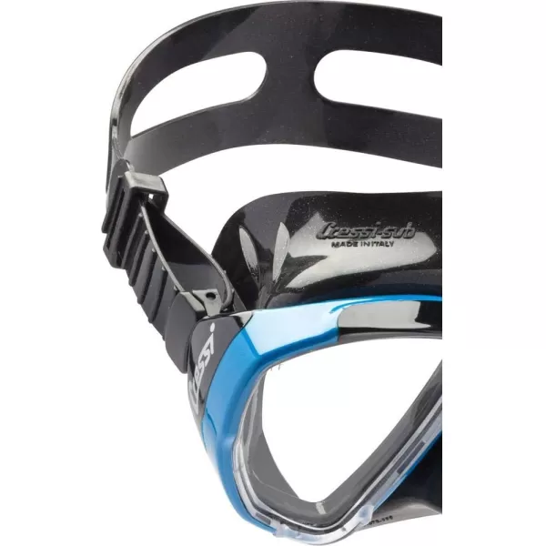 Cressi Adult Dive Mask with Inclined Lens for Scuba Diving - optical lenses available - Big Eyes: made in Italy