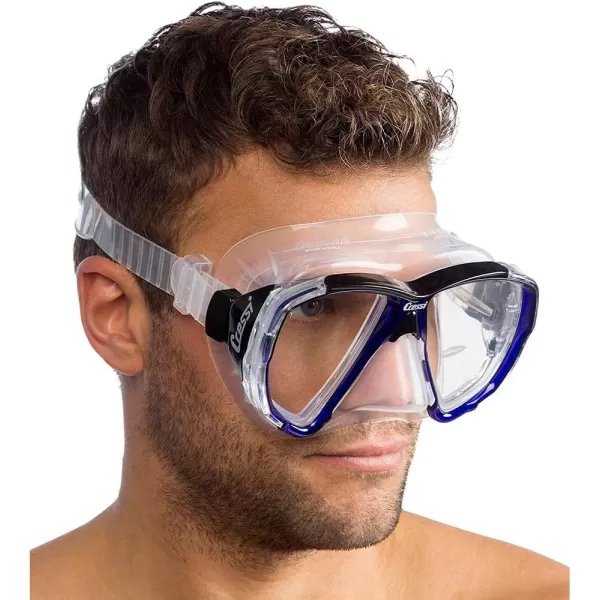 Cressi Adult Dive Mask with Inclined Lens for Scuba Diving - optical lenses available - Big Eyes: made in Italy