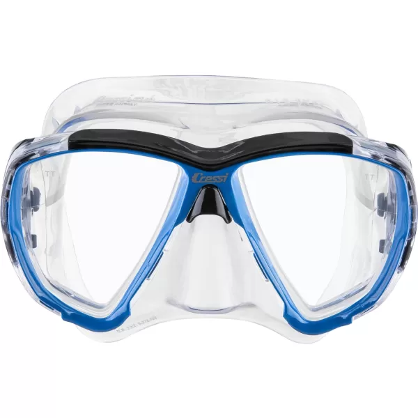 Cressi Adult Dive Mask with Inclined Lens for Scuba Diving - optical lenses available - Big Eyes: made in Italy