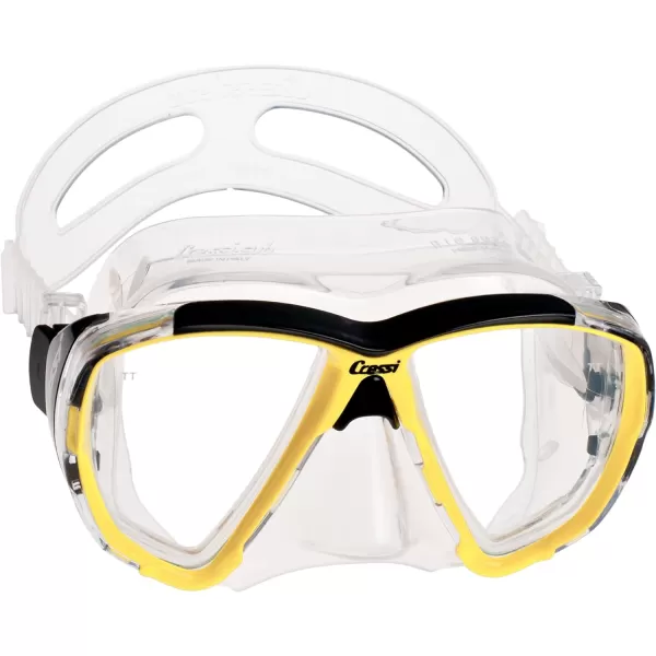 Cressi Adult Dive Mask with Inclined Lens for Scuba Diving - optical lenses available - Big Eyes: made in Italy