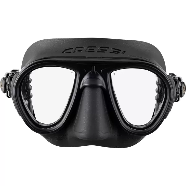 Cressi Mask And Snorkel designed from Freediving and Scuba Diving - Anti-Fog System, Low Volume Mask - Flexible, Foldable Snorkel - Calibro And Corsica: made in Italy