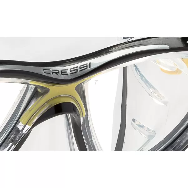 Cressi Scuba Diving Masks with Inclined Tear Drop Lenses for More Downward Visibility , Air and Eyes Evolution: Made in Italy