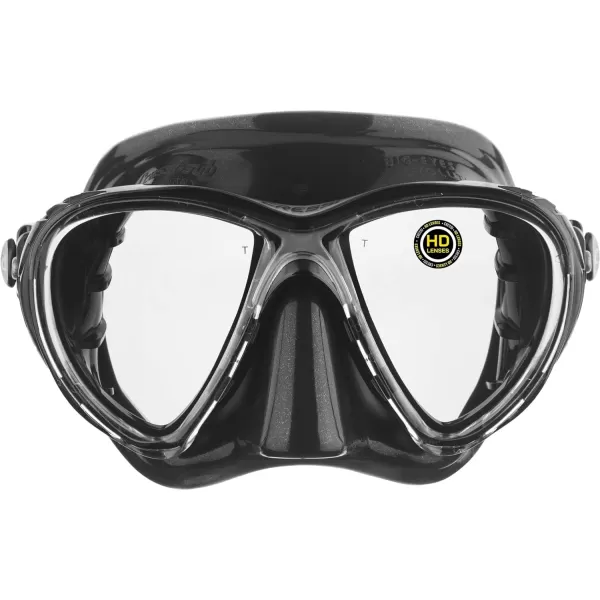 Cressi Scuba Diving Masks with Inclined Tear Drop Lenses for More Downward Visibility , Air and Eyes Evolution: Made in Italy