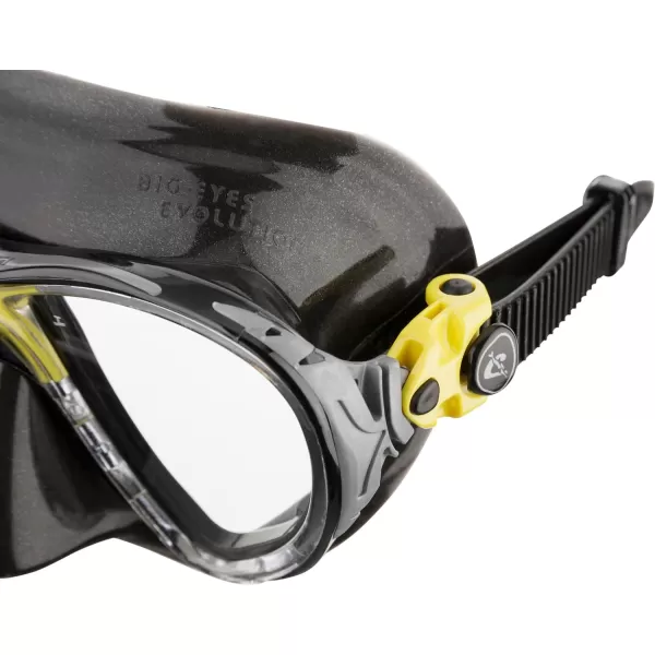 Cressi Scuba Diving Masks with Inclined Tear Drop Lenses for More Downward Visibility , Air and Eyes Evolution: Made in Italy