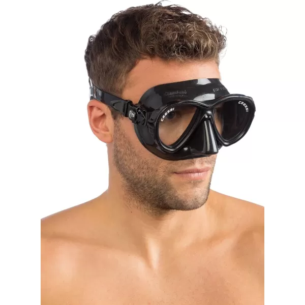 Cressi Scuba Diving Masks with Inclined Tear Drop Lenses for More Downward Visibility , Air and Eyes Evolution: Made in Italy