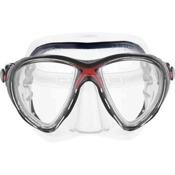 Cressi Scuba Diving Masks with Inclined Tear Drop Lenses for More Downward Visibility , Air and Eyes Evolution: Made in Italy