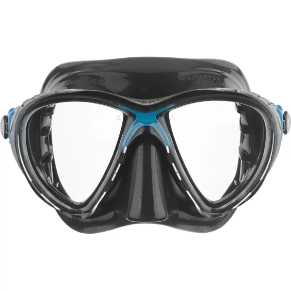 Cressi Scuba Diving Masks with Inclined Tear Drop Lenses for More Downward Visibility , Air and Eyes Evolution: Made in Italy