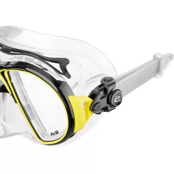 Cressi Scuba Diving Masks with Inclined Tear Drop Lenses for More Downward Visibility , Air and Eyes Evolution: Made in Italy