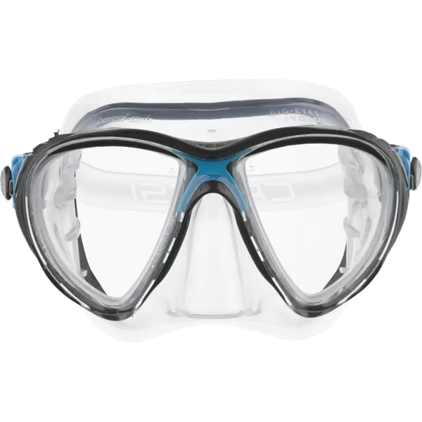 Cressi Scuba Diving Masks with Inclined Tear Drop Lenses for More Downward Visibility , Air and Eyes Evolution: Made in Italy