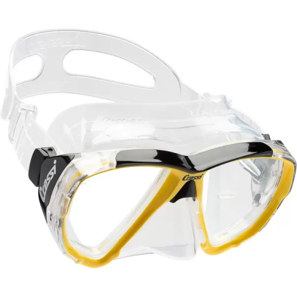 Cressi Adult Dive Mask with Inclined Lens for Scuba Diving - optical lenses available - Big Eyes: made in Italy