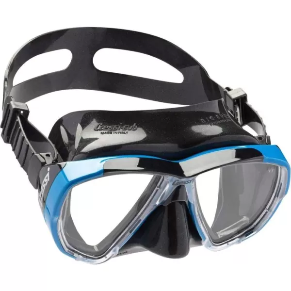 Cressi Adult Dive Mask with Inclined Lens for Scuba Diving - optical lenses available - Big Eyes: made in Italy