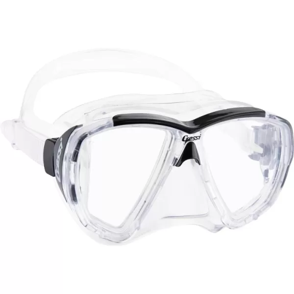 Cressi Adult Dive Mask with Inclined Lens for Scuba Diving - optical lenses available - Big Eyes: made in Italy