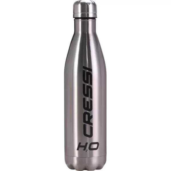 Cressi H2O Double Wall Drinking Flask | Stainless Steel, Vacuum Technology for Long-Lasting Temperature Preservation