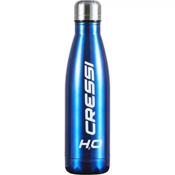 Cressi H2O Double Wall Drinking Flask | Stainless Steel, Vacuum Technology for Long-Lasting Temperature Preservation