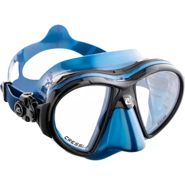 Cressi Scuba Diving Masks with Inclined Tear Drop Lenses for More Downward Visibility , Air and Eyes Evolution: Made in Italy