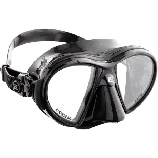 Cressi Scuba Diving Masks with Inclined Tear Drop Lenses for More Downward Visibility , Air and Eyes Evolution: Made in Italy