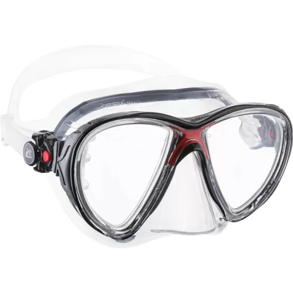 Cressi Scuba Diving Masks with Inclined Tear Drop Lenses for More Downward Visibility , Air and Eyes Evolution: Made in Italy