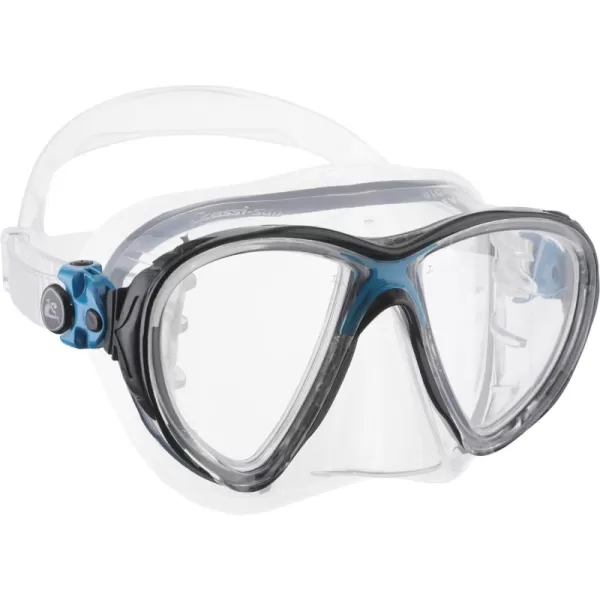 Cressi Scuba Diving Masks with Inclined Tear Drop Lenses for More Downward Visibility , Air and Eyes Evolution: Made in Italy