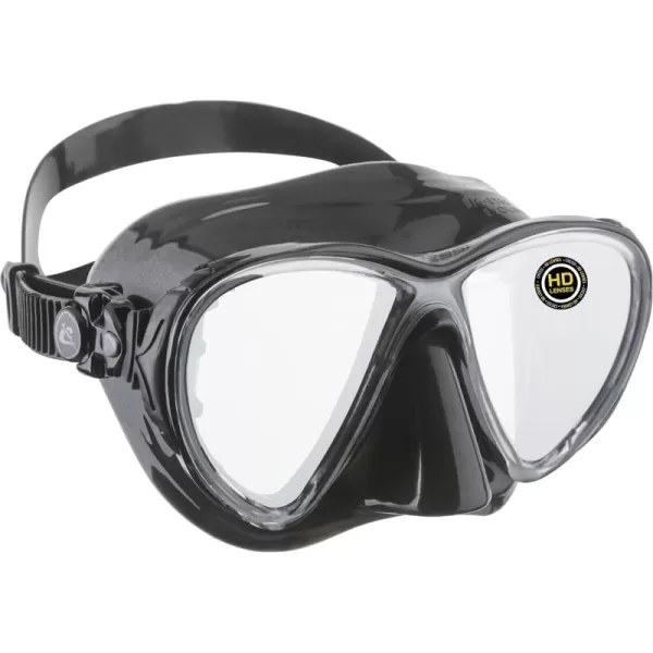 Cressi Scuba Diving Masks with Inclined Tear Drop Lenses for More Downward Visibility , Air and Eyes Evolution: Made in Italy