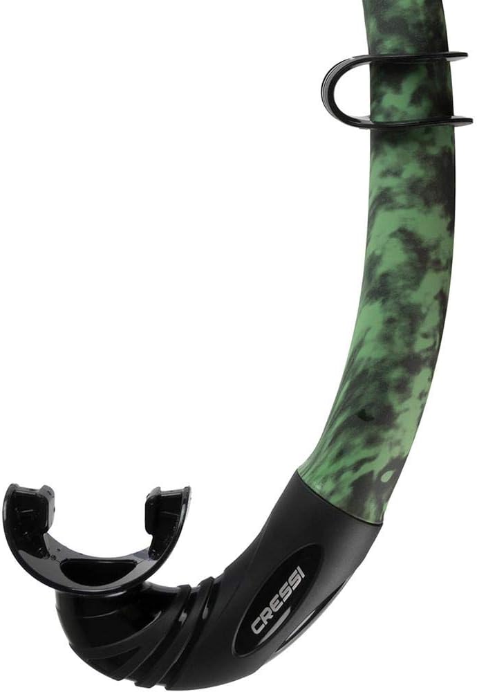 Corsica, Flexible Rubber Snorkel for Scuba Diving, Freediving and Spearfishing - Solid and Camouflage colors | made in Italy
