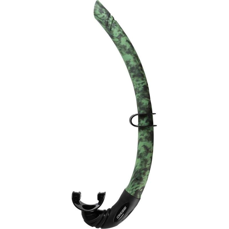 Corsica, Flexible Rubber Snorkel for Scuba Diving, Freediving and Spearfishing - Solid and Camouflage colors | made in Italy