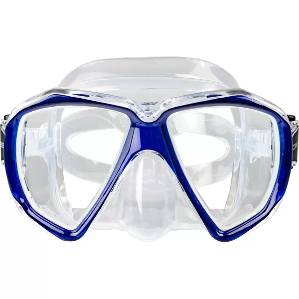 Adult Snorkeling Kit: Mask + Dry Snorkel, Dual Lens Mask Made of Soft Silicone: Perfect Seal, Ranger &amp; Tao Dry: Designed in Italy