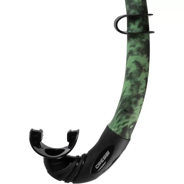 Corsica, Flexible Rubber Snorkel for Scuba Diving, Freediving and Spearfishing - Solid and Camouflage colors | made in Italy