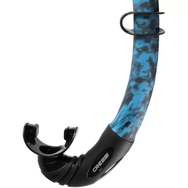 Corsica, Flexible Rubber Snorkel for Scuba Diving, Freediving and Spearfishing - Solid and Camouflage colors | made in Italy