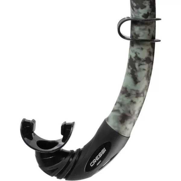 Corsica, Flexible Rubber Snorkel for Scuba Diving, Freediving and Spearfishing - Solid and Camouflage colors | made in Italy