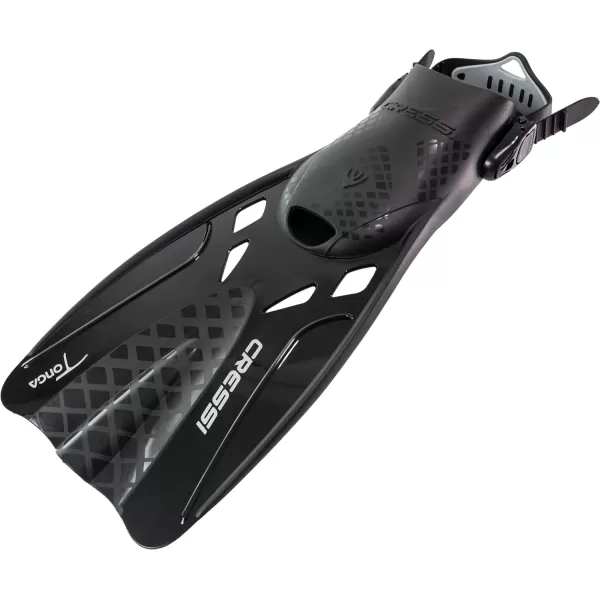 Cressi Adult Adjustable Snorkeling Fins with Ultra Resistant Buckles, Very Light, Ideal for Traveling - Tonga: designed in Italy