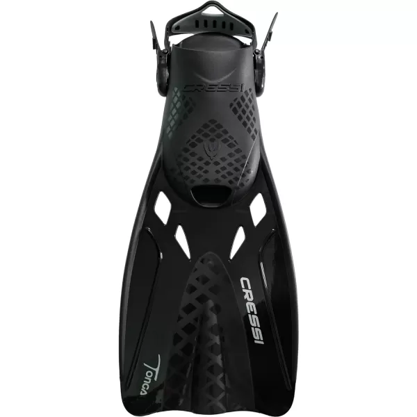 Cressi Adult Adjustable Snorkeling Fins with Ultra Resistant Buckles, Very Light, Ideal for Traveling - Tonga: designed in Italy