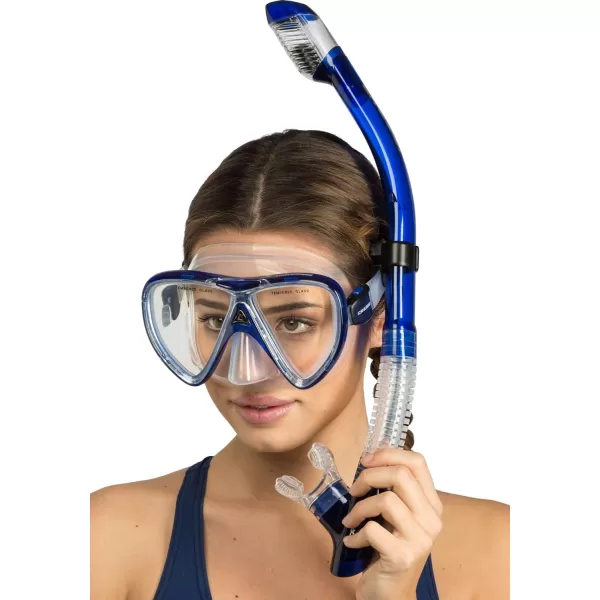 Cressi Adult Dry-Top Snorkel, Snorkeling Without Worry About Water - Tao Dry: Designed in Italy