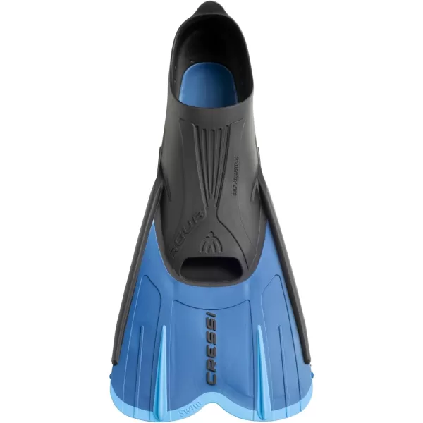 Cressi Adult Short Light Swim Fins with Self-Adjustable Comfortable Full Foot Pocket - Perfect for Traveling - Agua Short: Made in Italy