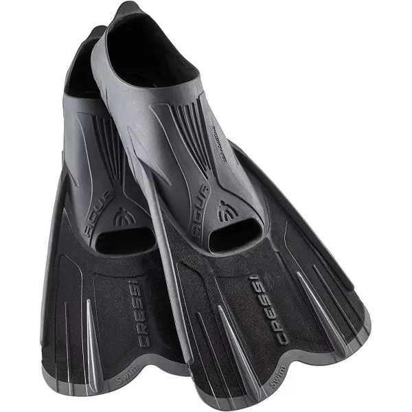 Cressi Adult Short Light Swim Fins with Self-Adjustable Comfortable Full Foot Pocket - Perfect for Traveling - Agua Short: Made in Italy