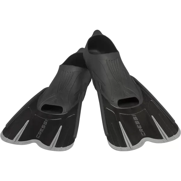 Cressi Adult Short Light Swim Fins with Self-Adjustable Comfortable Full Foot Pocket - Perfect for Traveling - Agua Short: Made in Italy