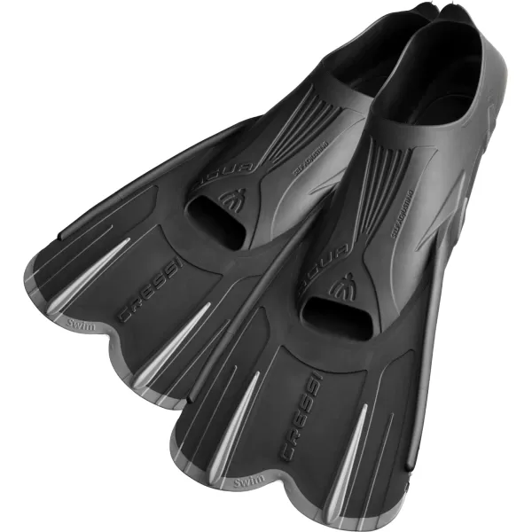 Cressi Adult Short Light Swim Fins with Self-Adjustable Comfortable Full Foot Pocket - Perfect for Traveling - Agua Short: Made in Italy