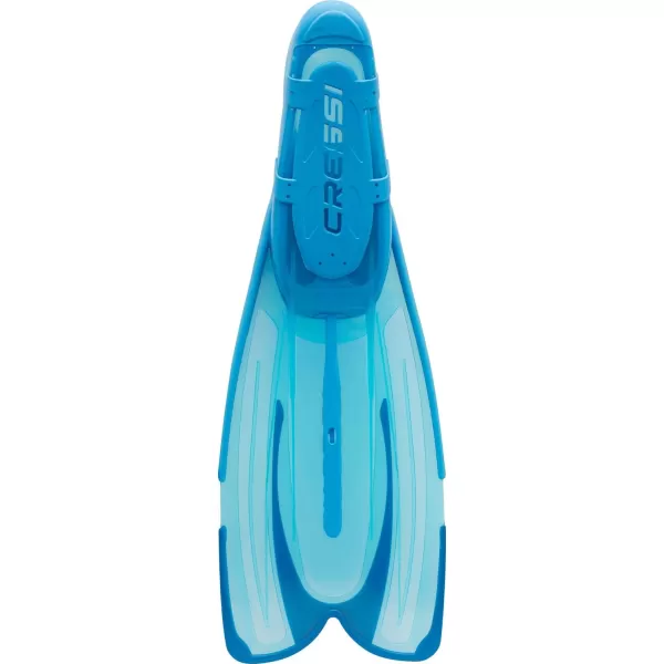 Cressi Adult Snorkeling Fins with Self-Adjustable Comfortable Full Foot Pocket | Perfect for Traveling | Agua: made in Italy