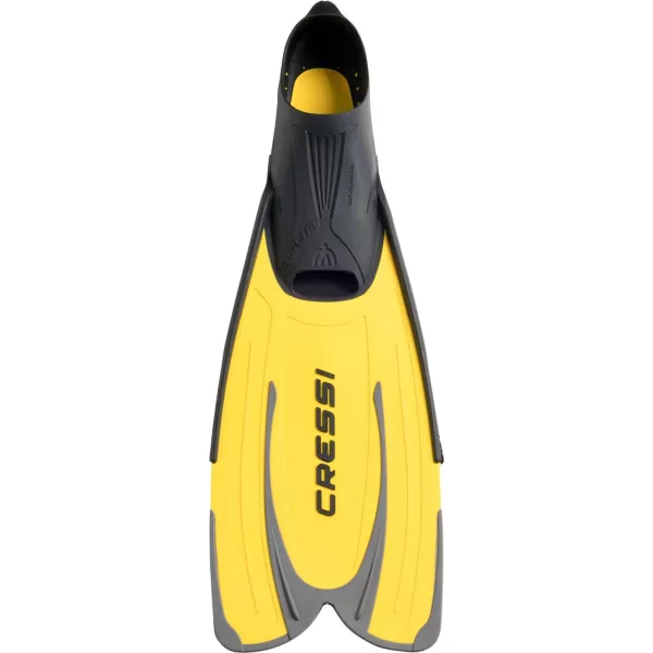 Cressi Adult Snorkeling Fins with Self-Adjustable Comfortable Full Foot Pocket | Perfect for Traveling | Agua: made in Italy