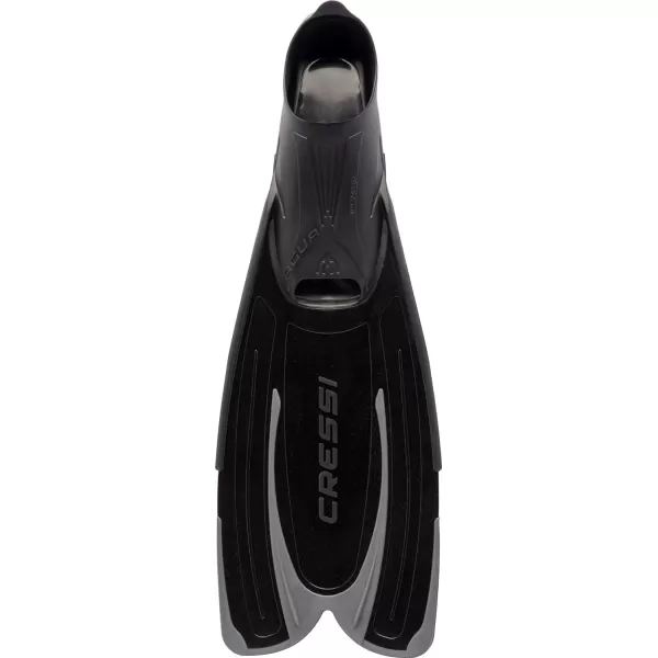 Cressi Adult Snorkeling Fins with Self-Adjustable Comfortable Full Foot Pocket | Perfect for Traveling | Agua: made in Italy