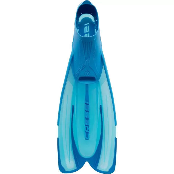 Cressi Adult Snorkeling Fins with Self-Adjustable Comfortable Full Foot Pocket | Perfect for Traveling | Agua: made in Italy