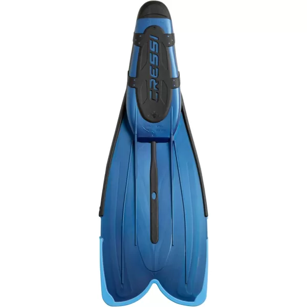 Cressi Adult Snorkeling Fins with Self-Adjustable Comfortable Full Foot Pocket | Perfect for Traveling | Agua: made in Italy